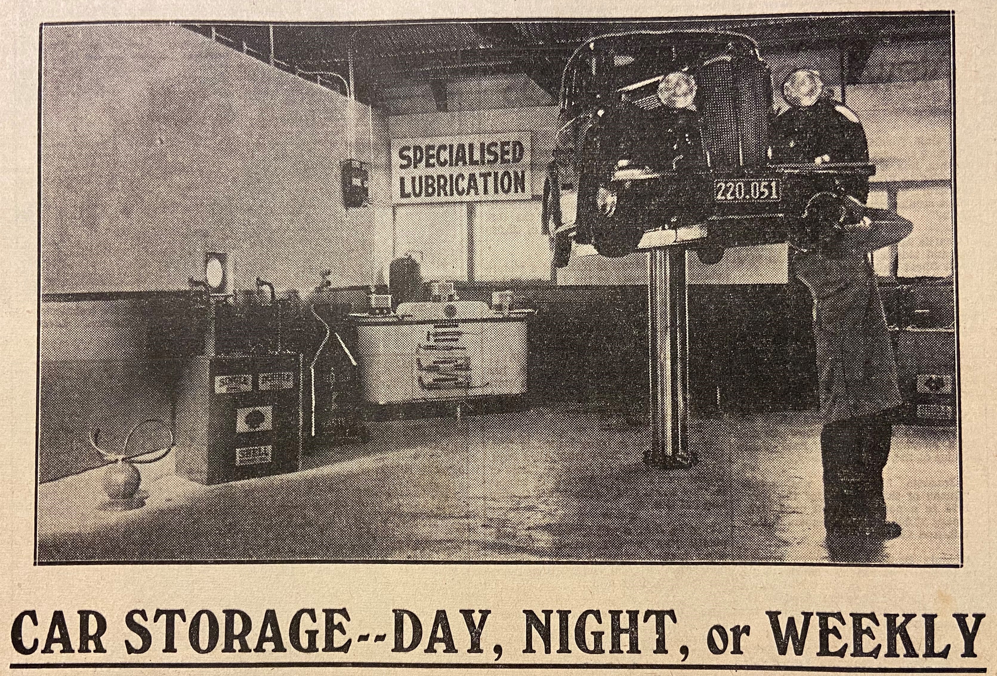 Rowe & Healy Storage TH 29 April 1939