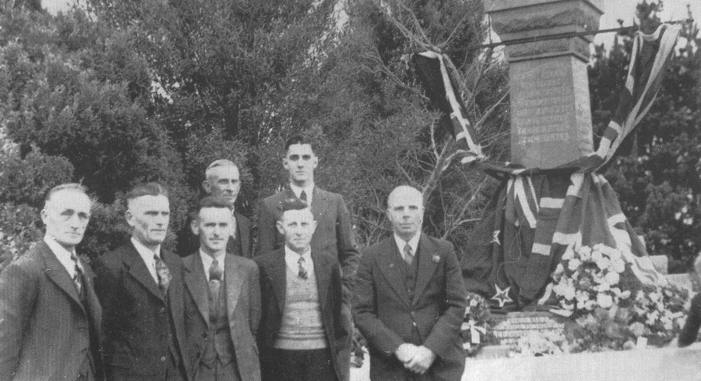 Auroa War Memorial in 1956