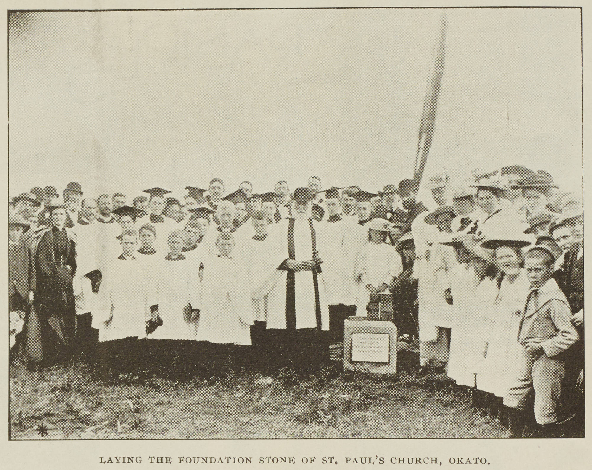 Laying The Foundation Stone NZ Graphic 20 March 1897