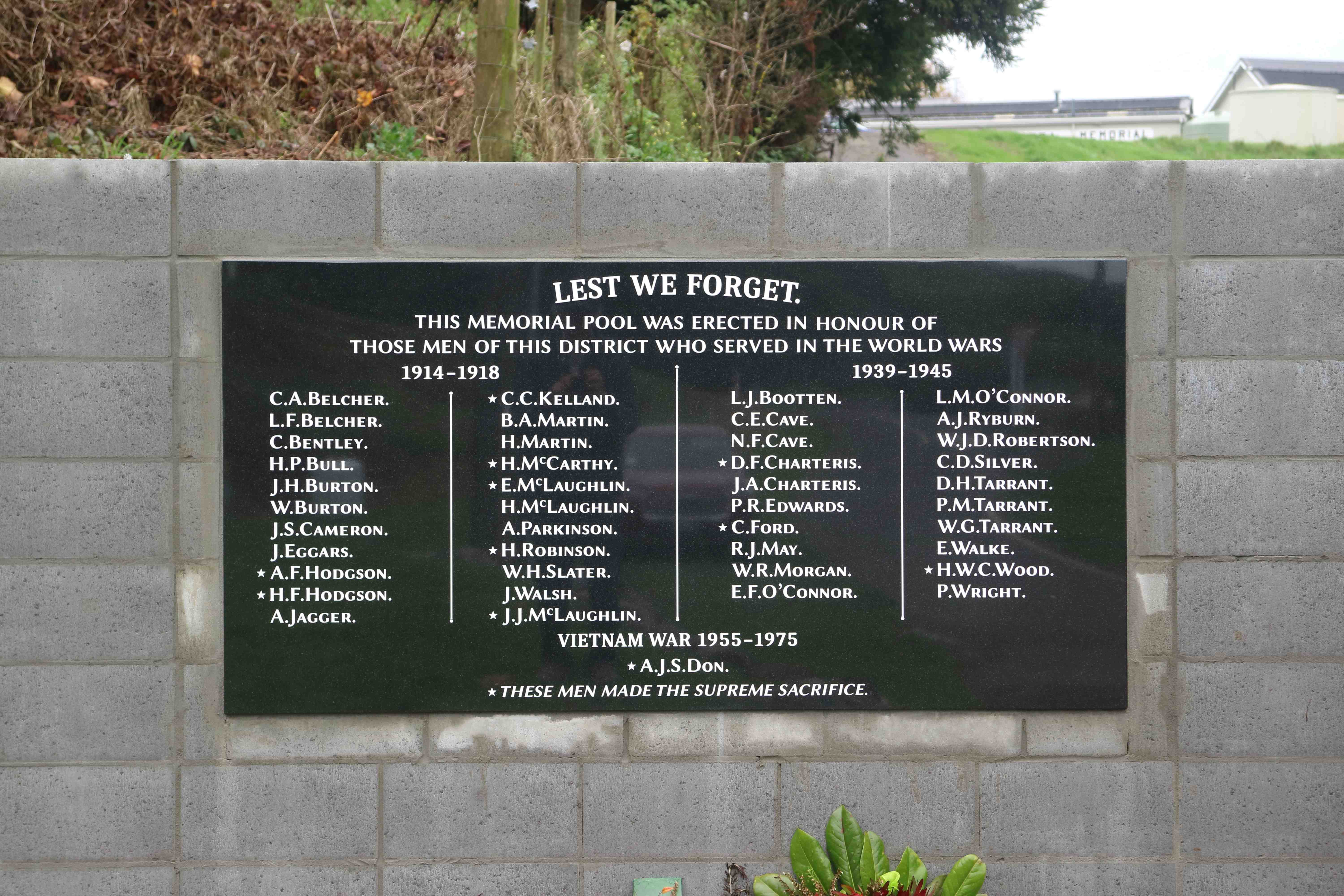 Lest We Forget Plaque For Web