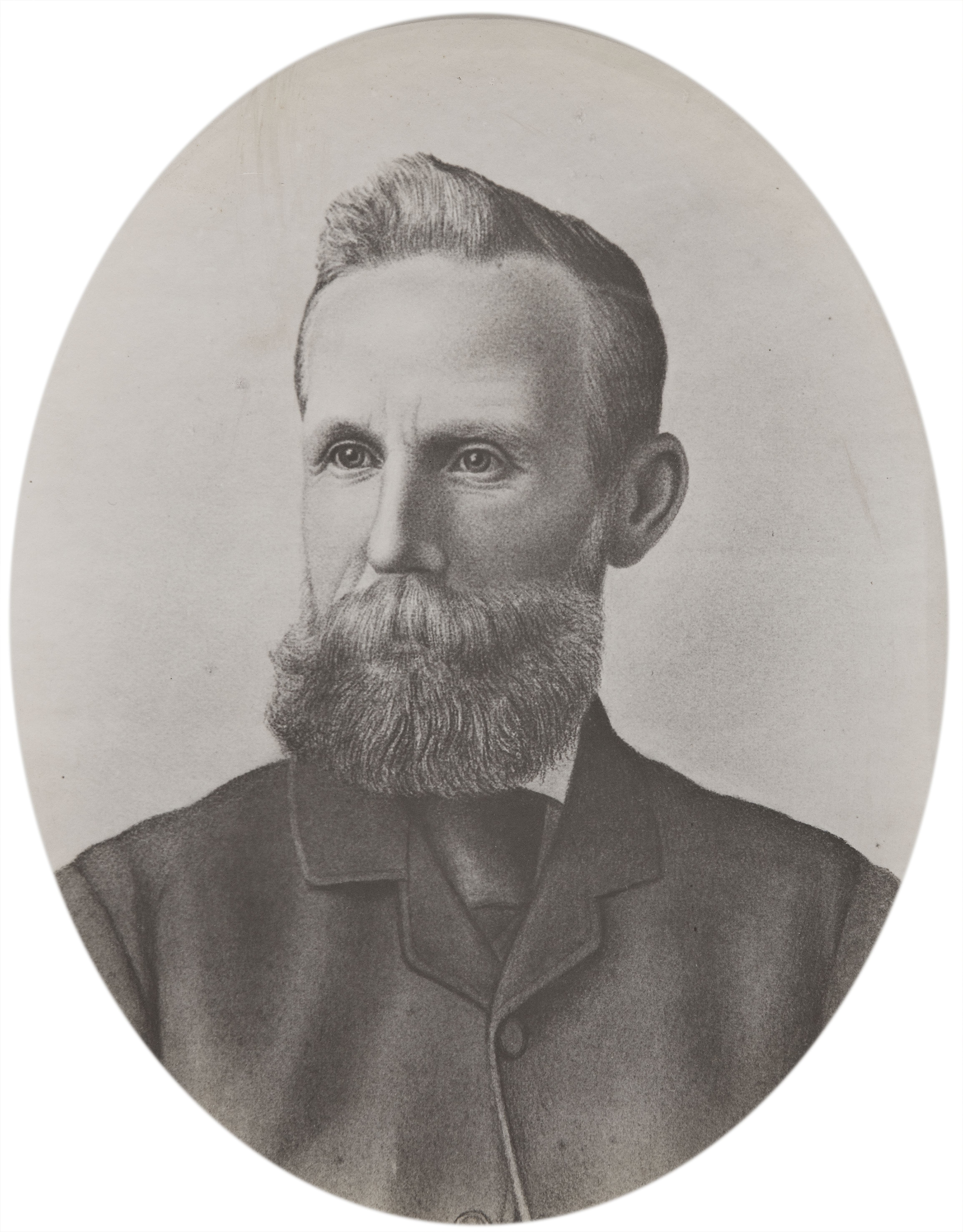 Arthur Standish during his term as Mayor of New Plymouth (1870s). Unknown photographer. Collection of Puke Ariki (A66.387).