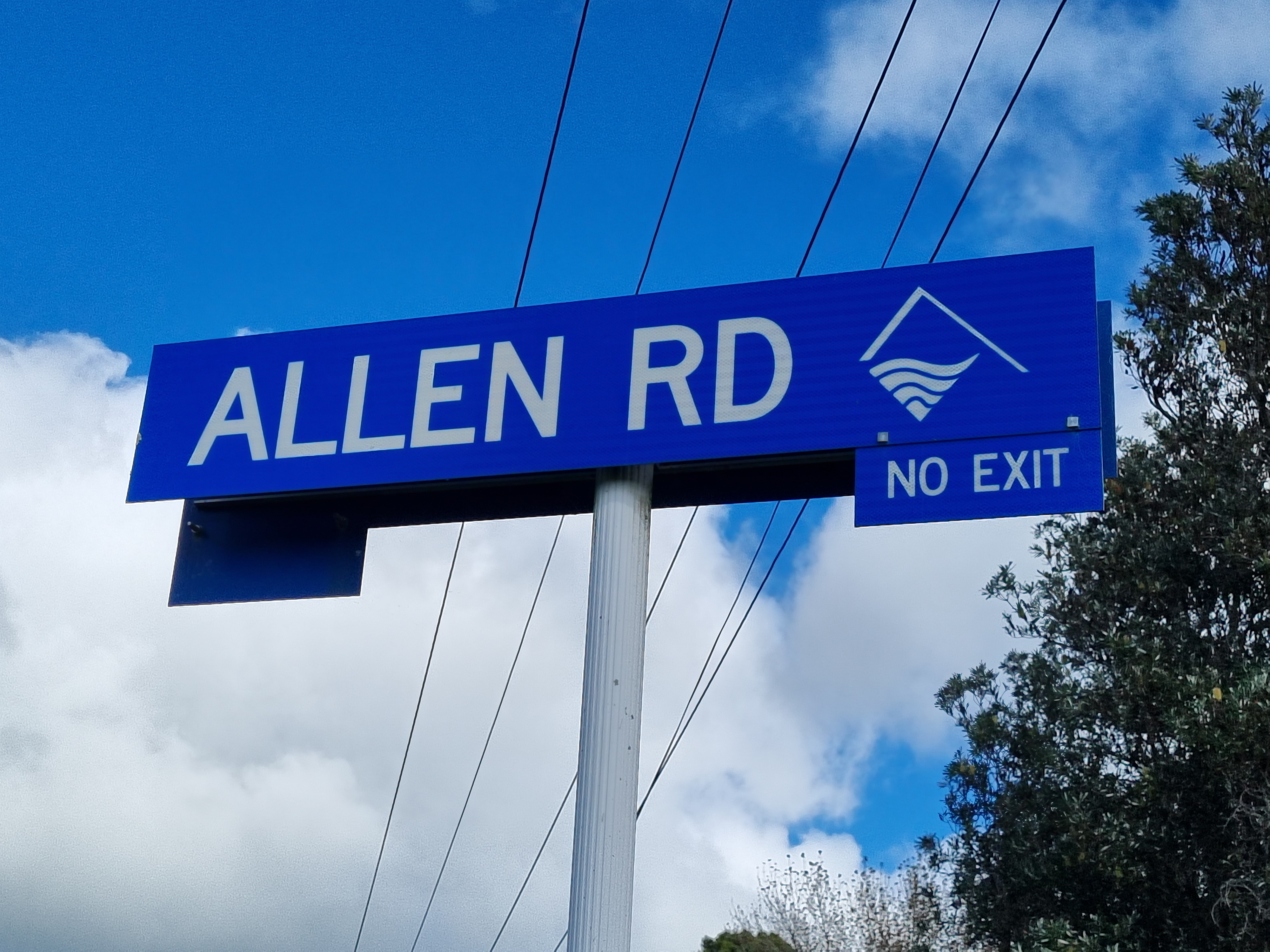 Allen Rd Street Sign