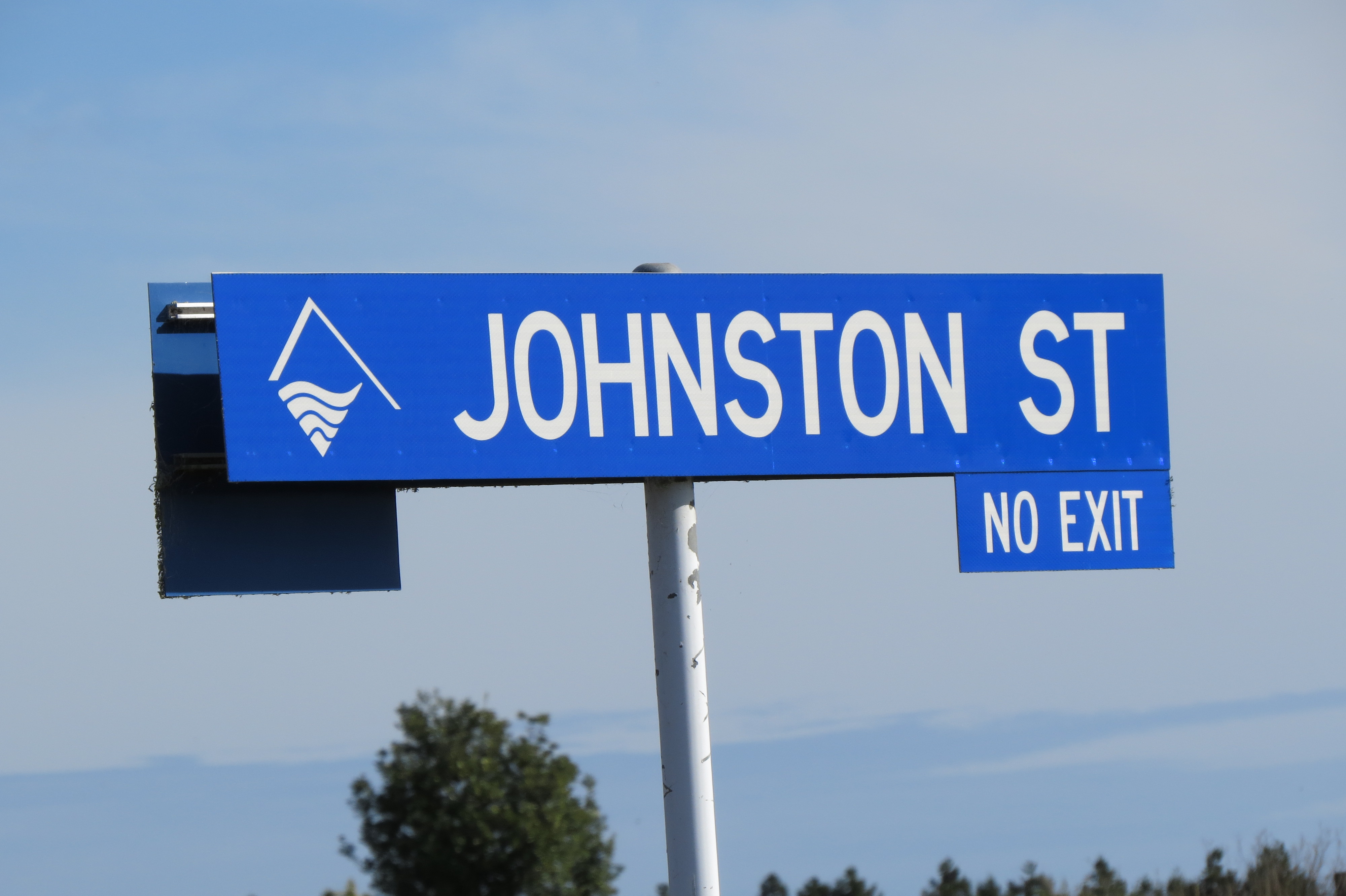 Johnston Street sign (2019). Rachel Sonius. Word on the Street image collection.