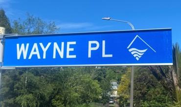 Wayne Place Sign