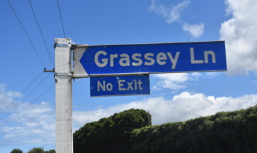 Grassey Lane Sign