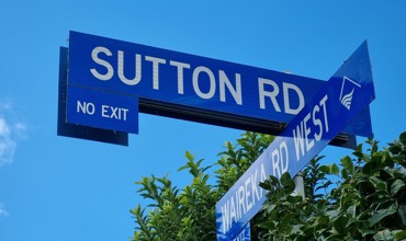 Sutton Rd Street Sign