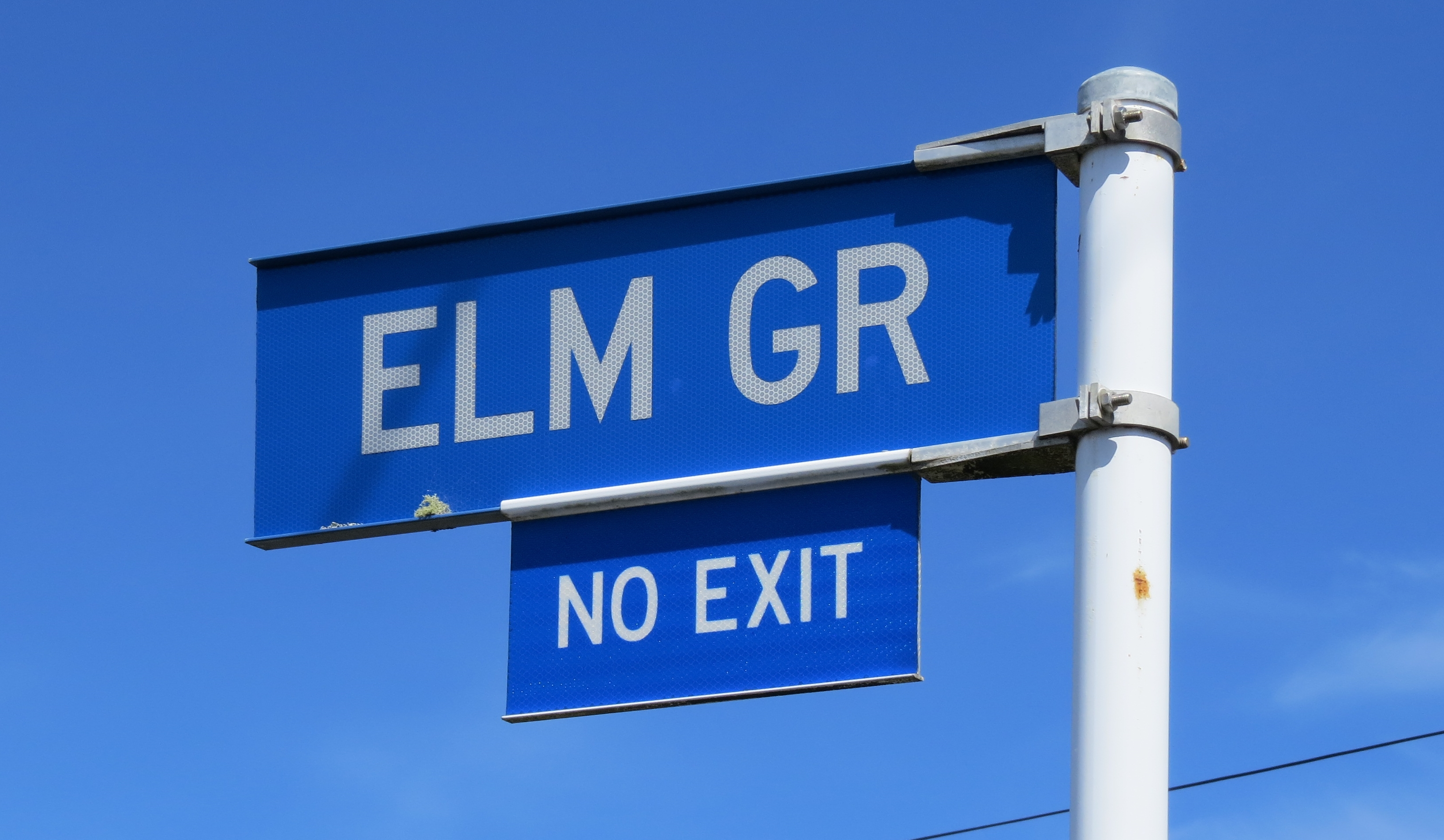 Elm Grove sign (2022). Rachel Sonius. Word on the Street image collection.